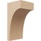 Ekena Millwork 4"W x 4"D x 8"H Wide Huntington Rough Cedar Woodgrain TimberThane Corbel, Primed Tan CORUR04X04X08HUNRCPR - alternate 1